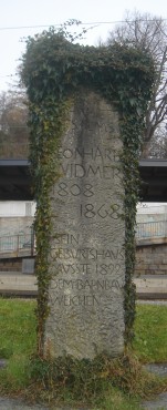 Gedenkstein des Geburtshauses von Leonhard Widmer